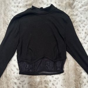 Windsor turtleneck top with sheer bottom size small worn one time